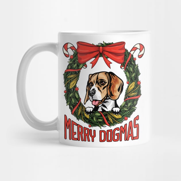 Merry Dogmas Christmas Beagle Dog Owner by Way Down South